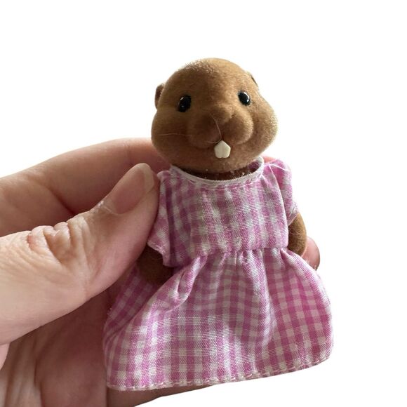 Vintage Sylvanian Families Calico Critters Babblebrook Beaver - Picture 2 of 3